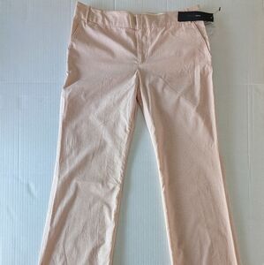 Women's Tan And Pink Striped Pants